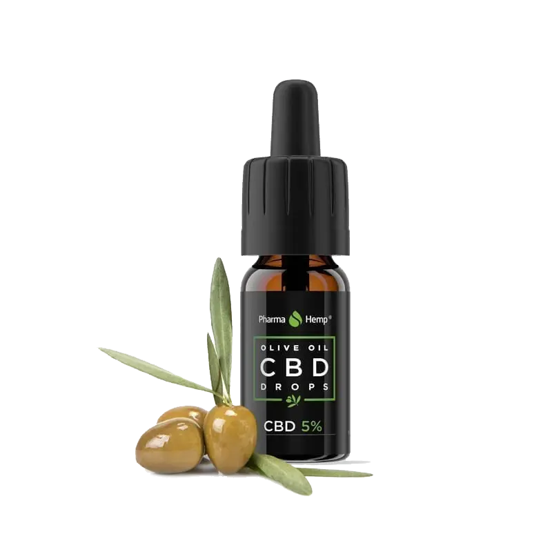 Gotas de CBD con aceite de oliva