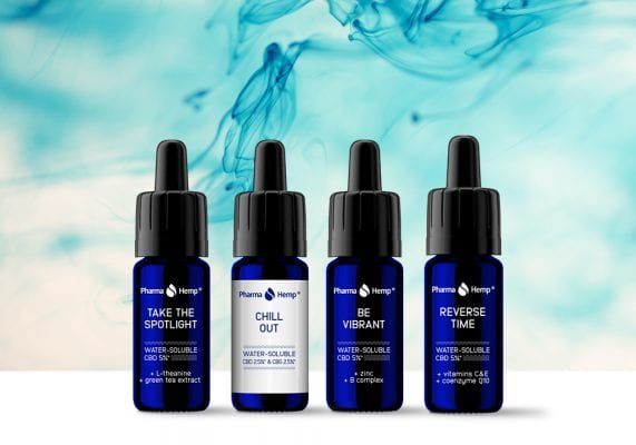 Water-soluble CBD drops